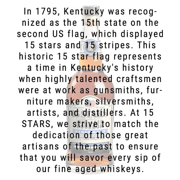 15 Stars First West Bourbon Whiskey 750mL