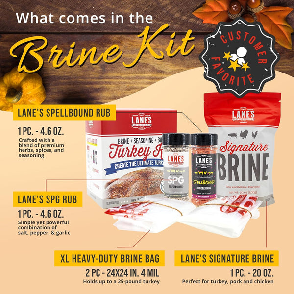 Ultimate Turkey Brine Kit (Signature Brine + Rubs + Brine Bags)