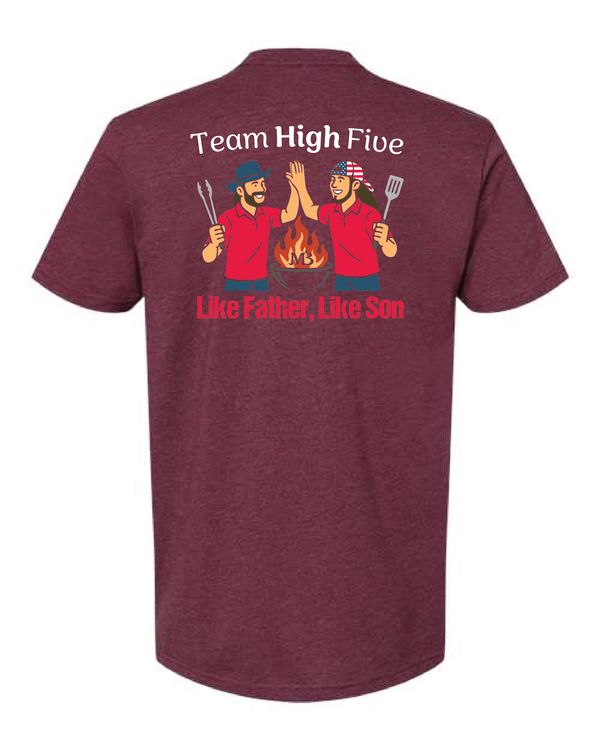 "Father's Day" - Adult Next Level Short Sleeve Tee - Front and Back