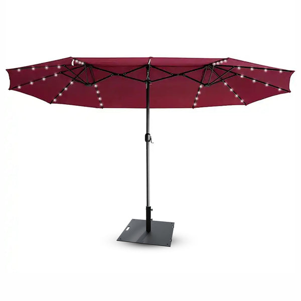 15' Triple Apex Solar Umbrella