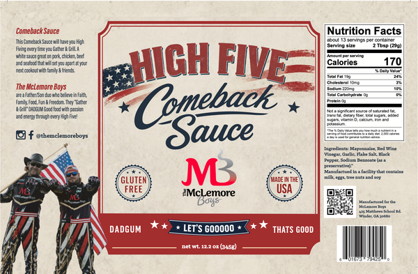 McLemore Boys High Five Comeback Sauce