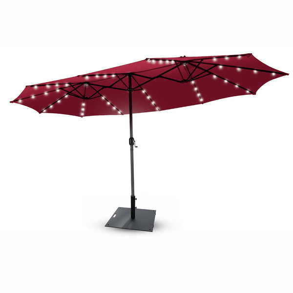 15' Triple Apex Solar Umbrella
