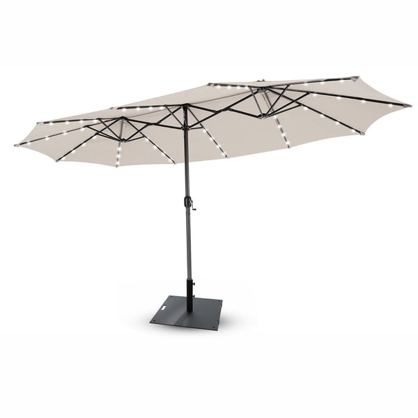 15' Triple Apex Solar Umbrella