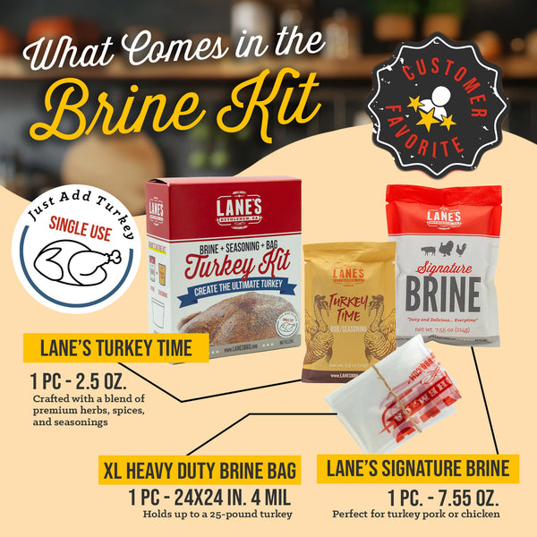 Lane's Turkey Brine Kit - Single Use