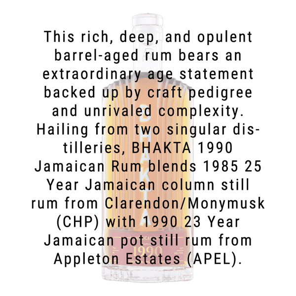 Bhakta 1990 Jamaican Rum 750ml