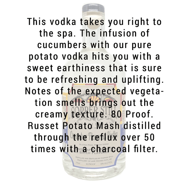 Copper Still Distillery Cucumber Flavored Vodka 750mL