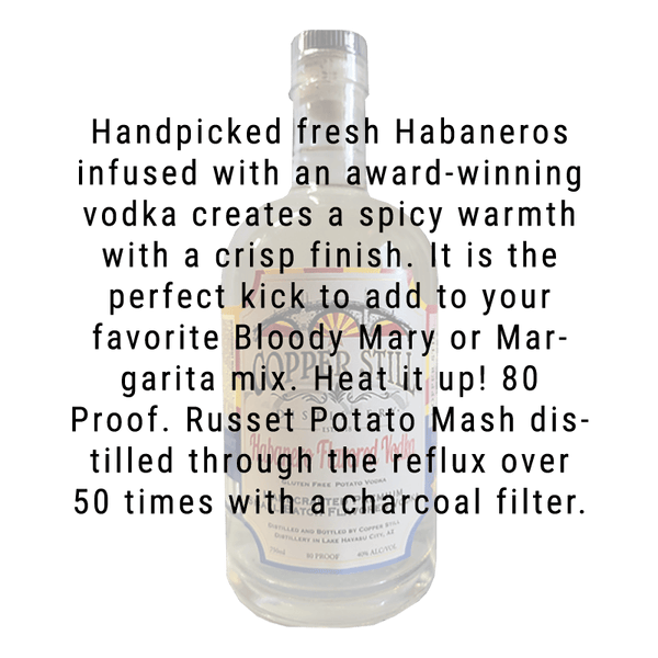Copper Still Distillery Habanero Flavored Vodka 750mL