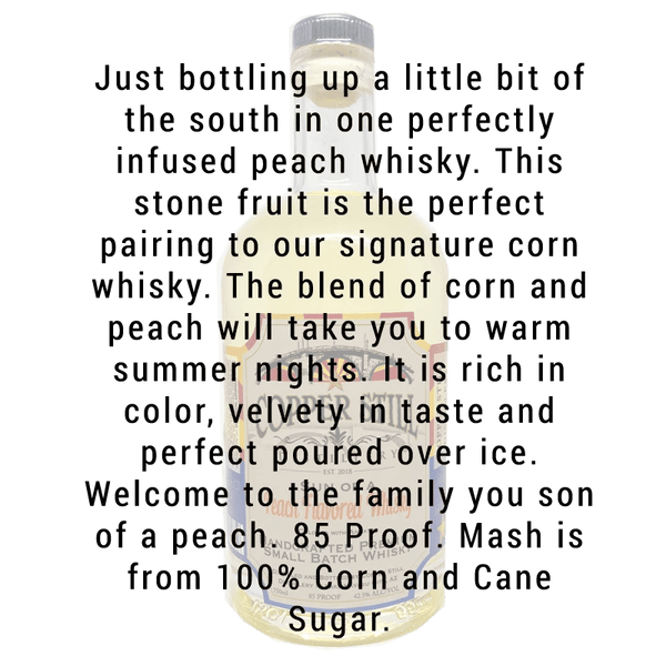 Copper Still Distillery Peach Flavored Whisky 750mL
