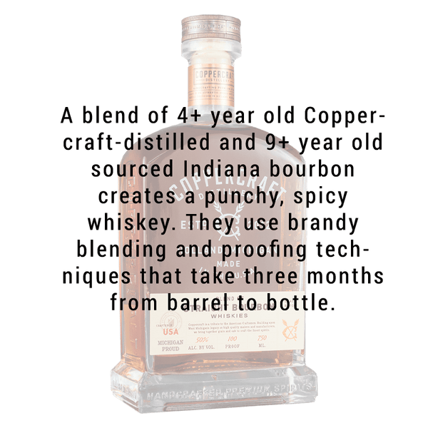 Coppercraft Distillery Straight Blended Bourbon Whiskey 750mL