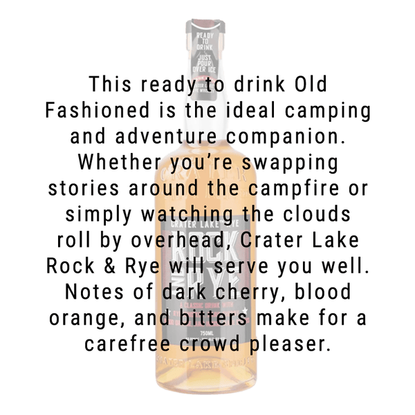 Crater Lake Rock & Rye Cocktail 750mL