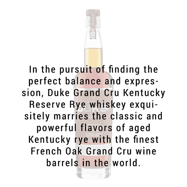 Duke Double Barrel Founders Reserve Rye Whiskey 750ml