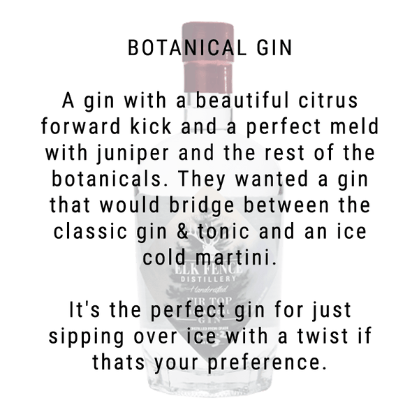 Elk Fence Distillery Firtop Botanical Gin 750ml