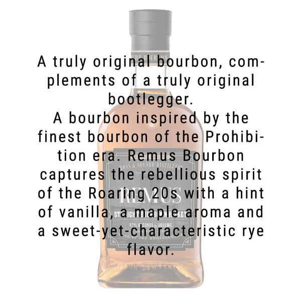 George Remus Straight Bourbon Whiskey 750mL