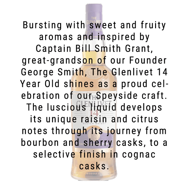 Glenlivet 14 Year Single Malt Scotch Whisky 750mL