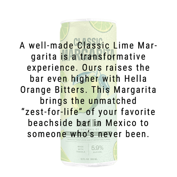 Hella Cocktail Co. Classic Margarita Cocktail 4 pack 12.oz