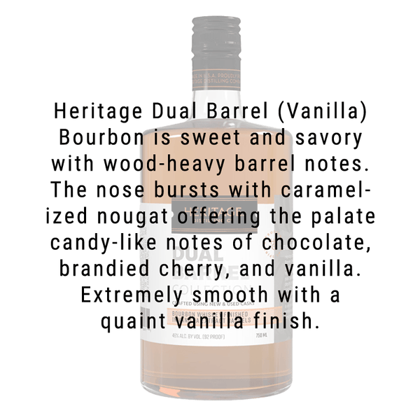 Heritage Distilling Dual Barrel (Vanilla) Bourbon Whiskey 750mL