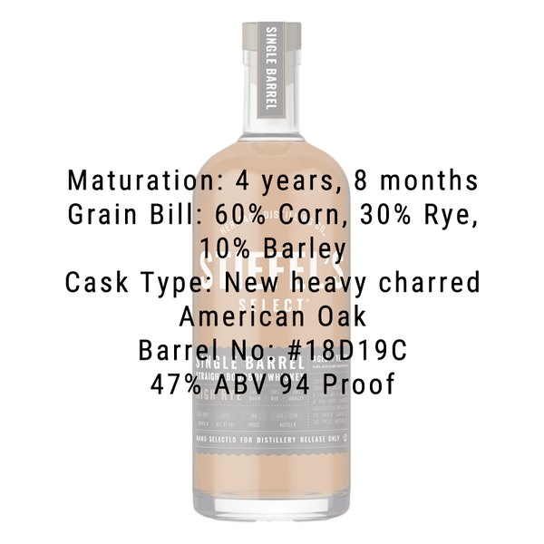 Heritage Distilling Stiefel's Select Single Barrel: High Rye Bourbon 750mL