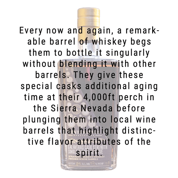 Hinterhaus Distilling Calaveras Cask Strength Single Barrel Reserve Bourbon 750mL