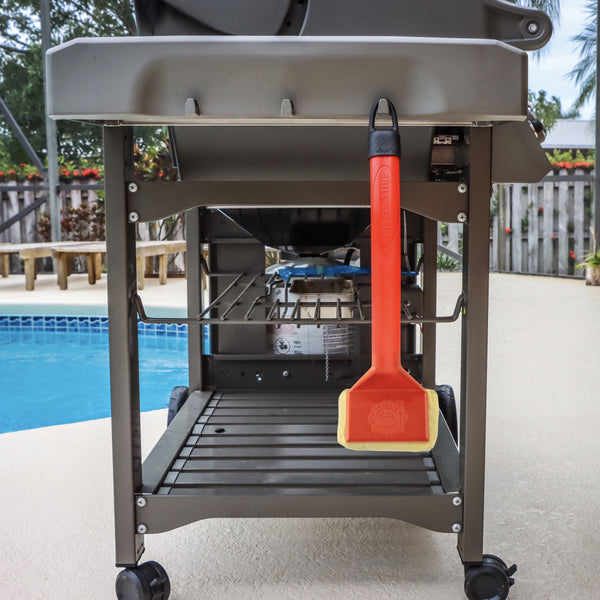 Grill Brush Hanging On Grill | Grill Rescue | The McLemore Boys