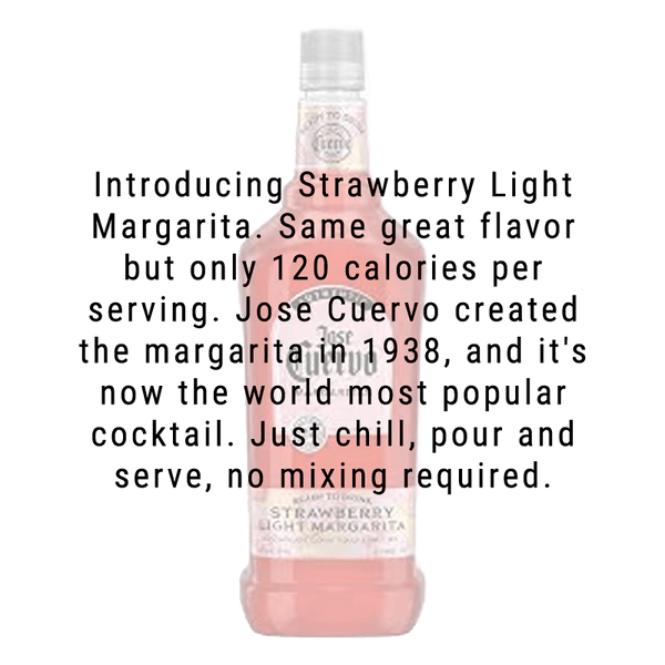 Jose Cuervo Authentic Light Strawberry Margarita 1.75L