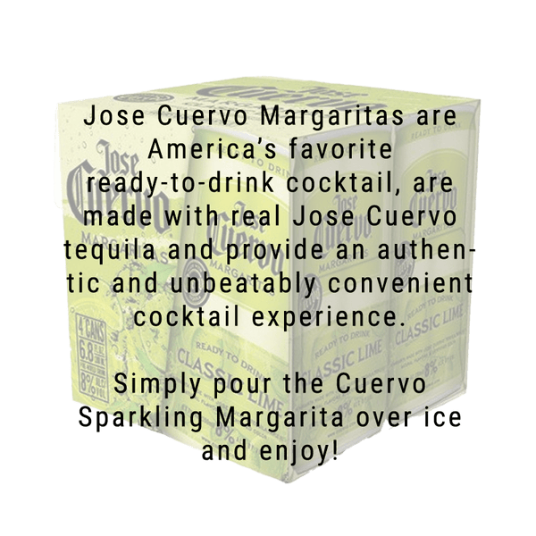 Jose Cuervo Authentic Sparkling Margarita 200mL 4 Pack