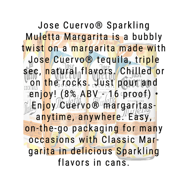Jose Cuervo Authentic Sparkling Muletta 355mL 4 Pack