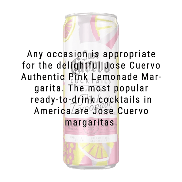 Jose Cuervo Authentic Sparkling Pink Lemonade 355mL 4 Pack