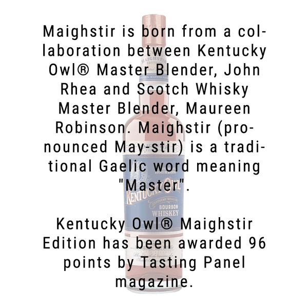 Kentucky Owl Kentucky Maighstir Edition Bourbon Whiskey 750mL