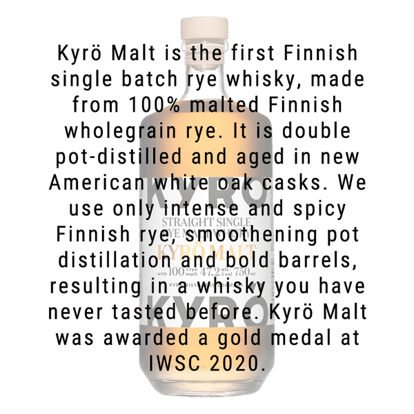 Kyro Rye Malt Whiskey 750ml