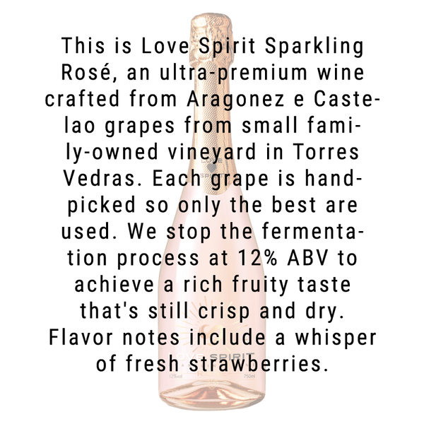 Love Spirits Brand Sparkling Rose 750ml