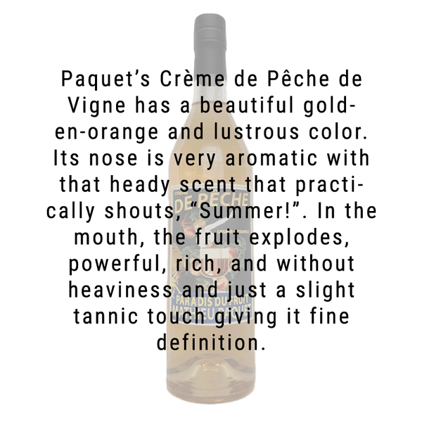 Mathieu Paquet Creme de Peche Liqueur 750ml