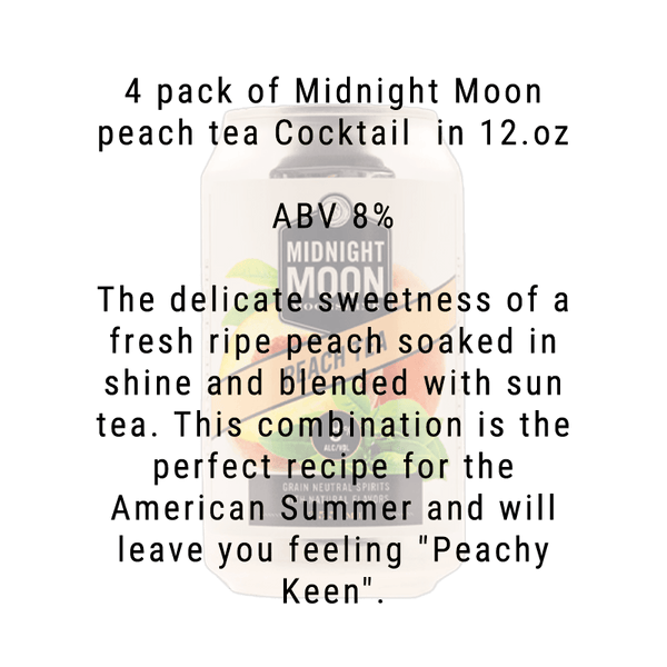 Midnight Moon Peach Tea Cocktail 4 pack
