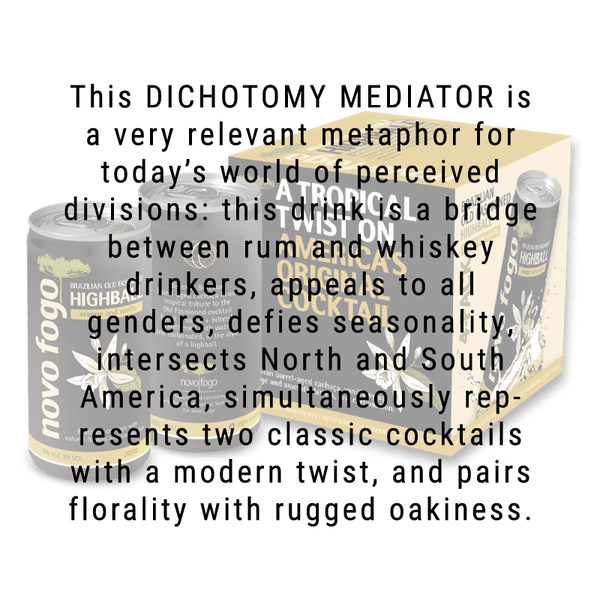 Novo Fogo Brazilian Old Fashioned Highball 4 Pack