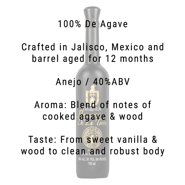 Reserva De La Torre Anejo Tequila 750ml