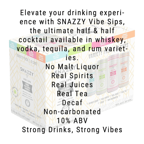 Snazzy Half & Half Cocktail Variety 8-Pack
