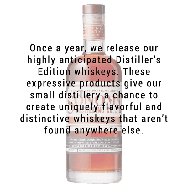 Sonoma Distilling Distiller's Edition Cherrywood Rye Whiskey 750mL