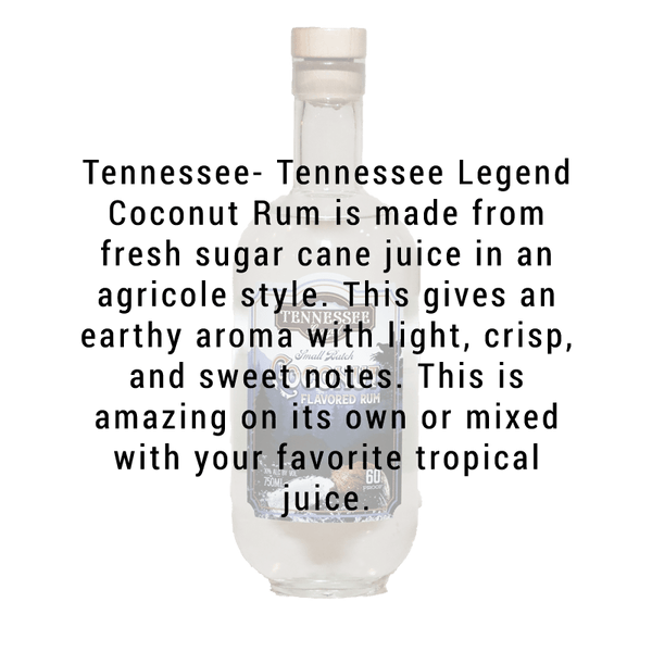 Tennessee Legend Coconut Rum 750mL