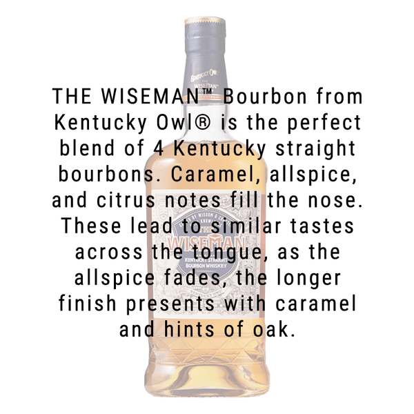 The Wiseman Straight Bourbon Whiskey Kentucky Owl 750ml
