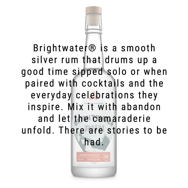 Three of Strong Spirits Brightwater Rum 750mL