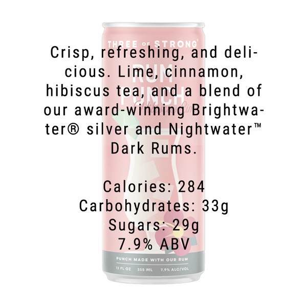 Three of Strong Spirits Hibiscus Lime 4 pack 12.oz