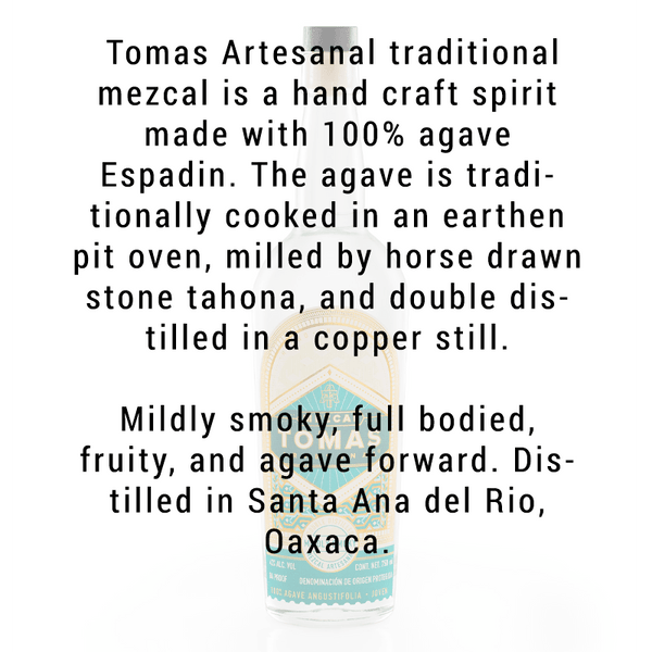 Tomas Artesanal Traditional Espadin Mezcal 750mL