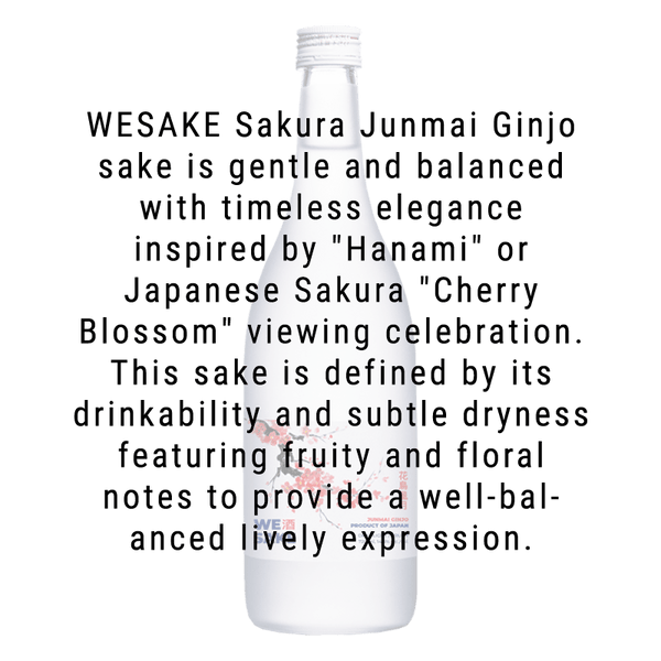 Wesake: Sakura Junmai Ginjo Sake 720mL