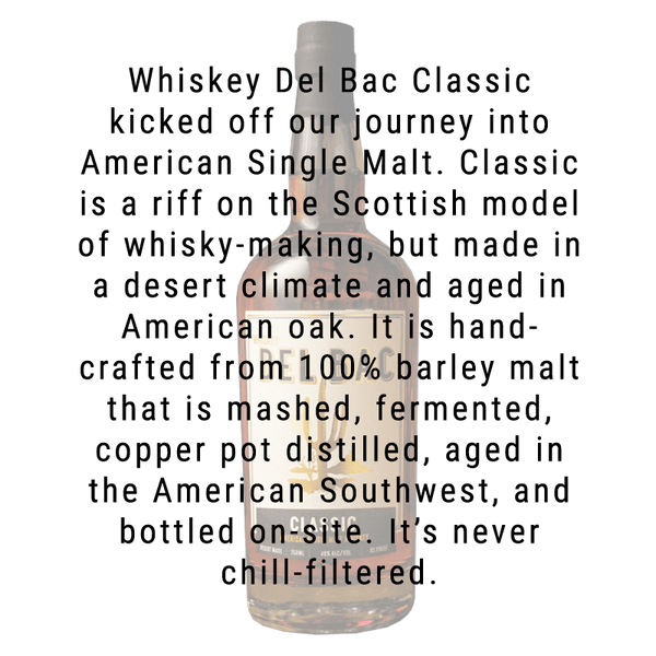 Whiskey Del Bac Classic Single Malt Whiskey 750mL