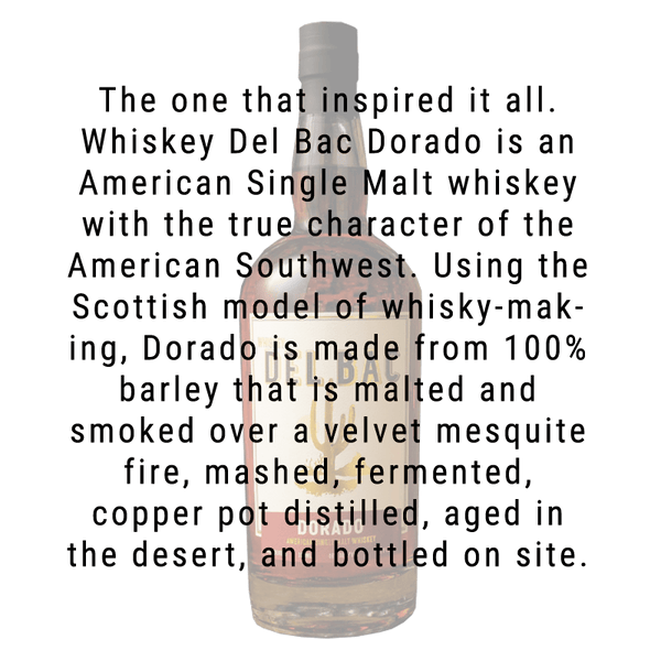Whiskey Del Bac Dorado Single Malt Whiskey 750mL