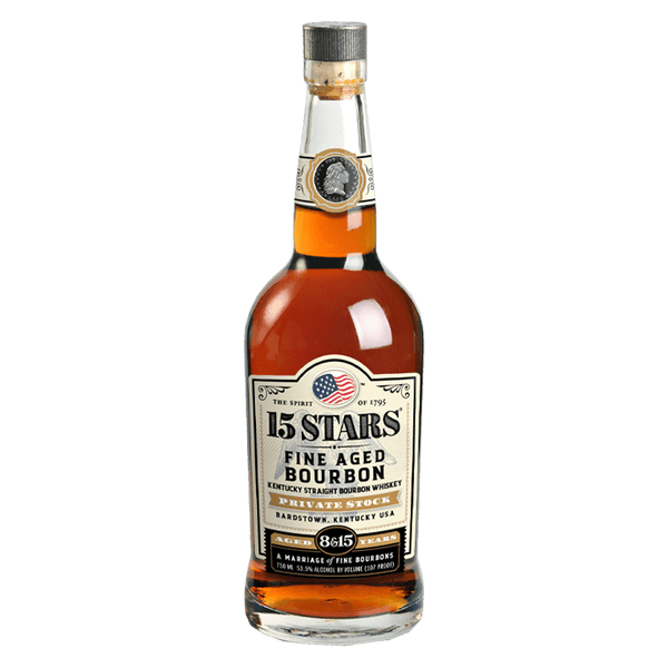 15 Stars 8 & 15 Year Private Stock Kentucky Straight Bourbon Whiskey 750mL