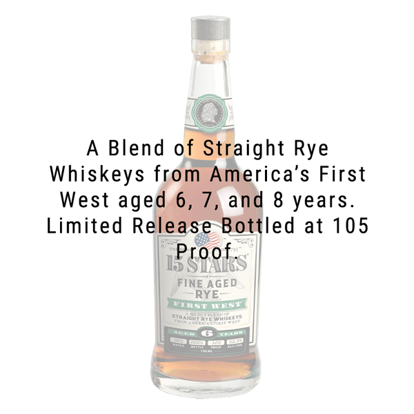 15 Stars First West Kentucky Straight Rye Whiskey 750mL