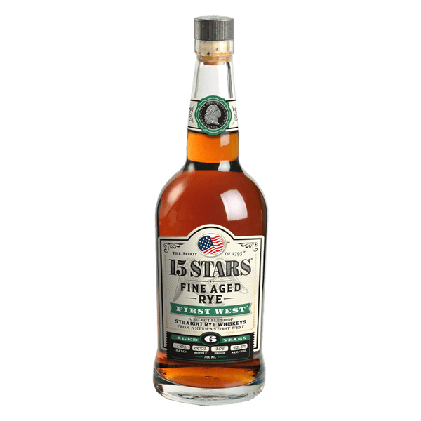 15 Stars First West Kentucky Straight Rye Whiskey 750mL