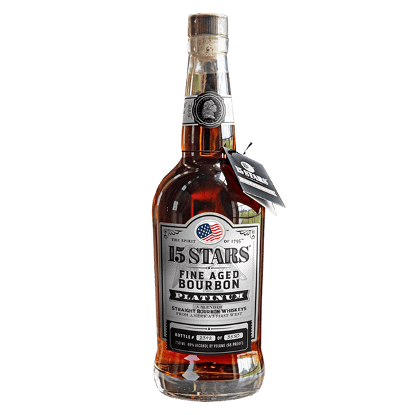 15 Stars Platinum Bourbon Whiskey 750mL