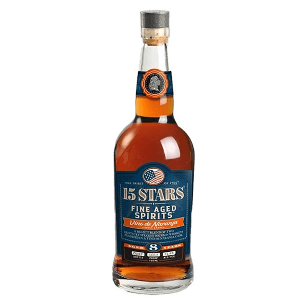 15 Stars Vino de Naranja Finish Bourbon Whiskey 750mL