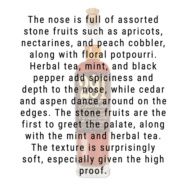 291 Straight Colorado Bourbon Barrel Proof Whiskey 750mL